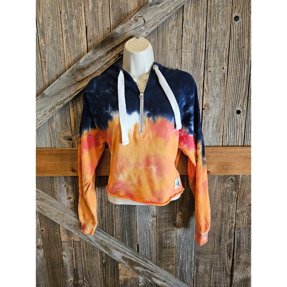 Calvin klein Oversized Crop top sweater tie dye ombre size XS - Picture 1 of 8